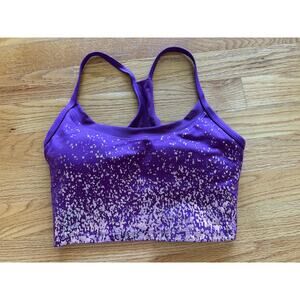 Marika Women's Purple Glitter Medium Support Sports Bra - S